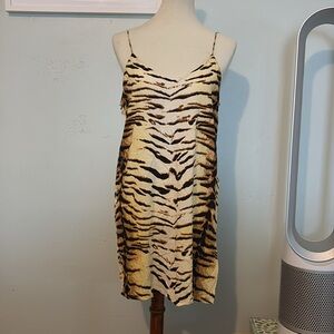 Acacia Animal Print spaghetti strap dress